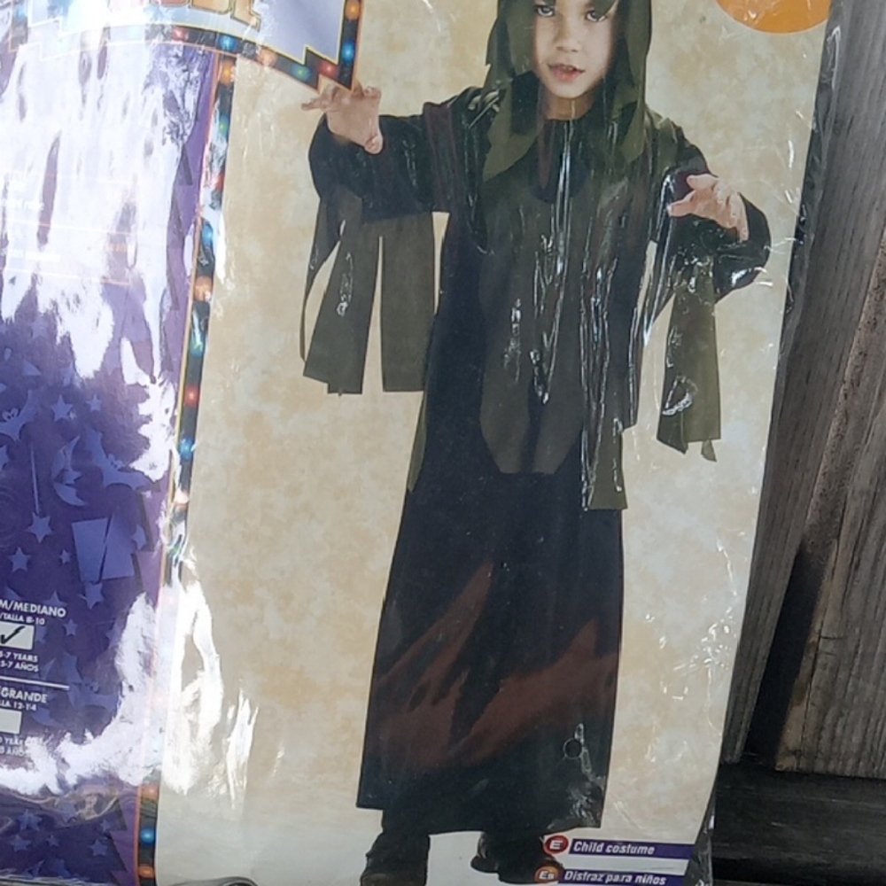 Rubie's Hooded Halloween Costume - Black and Green